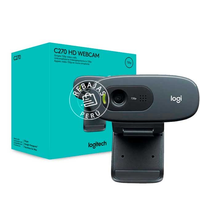Cámara Logitech C270 HD 720p USB con Micrófono Integrado