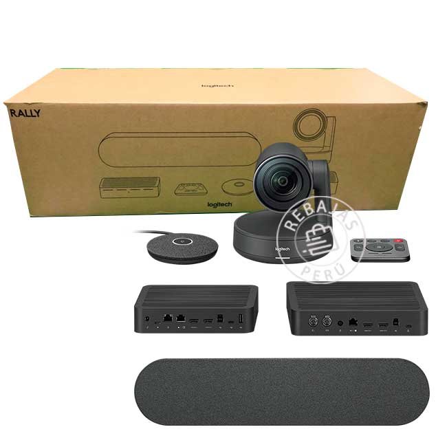 Cámara Logitech Rally Kit Bundle 4K con Mic y Altavoz