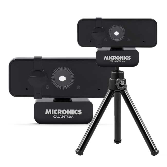 Cámara Web QUANTUM MIC W700 2K QHD 1440p con Micrófono, Lente 2P2G y Trípode – Micronics