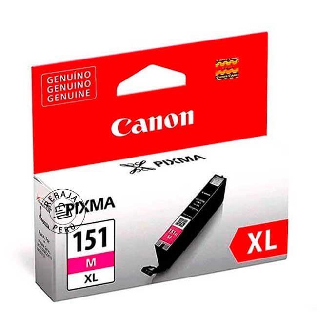 Tinta Canon CLI-151XL Magenta – Alta Duración para MG-6210, 5410 y IP-7210
