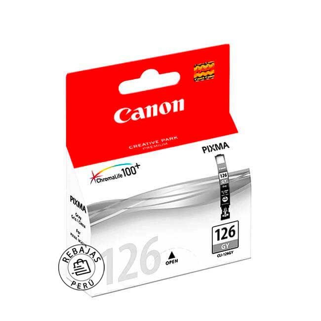 Tinta Canon CLI-126 Gray Original | Cartucho Gray EOL Alta Calidad