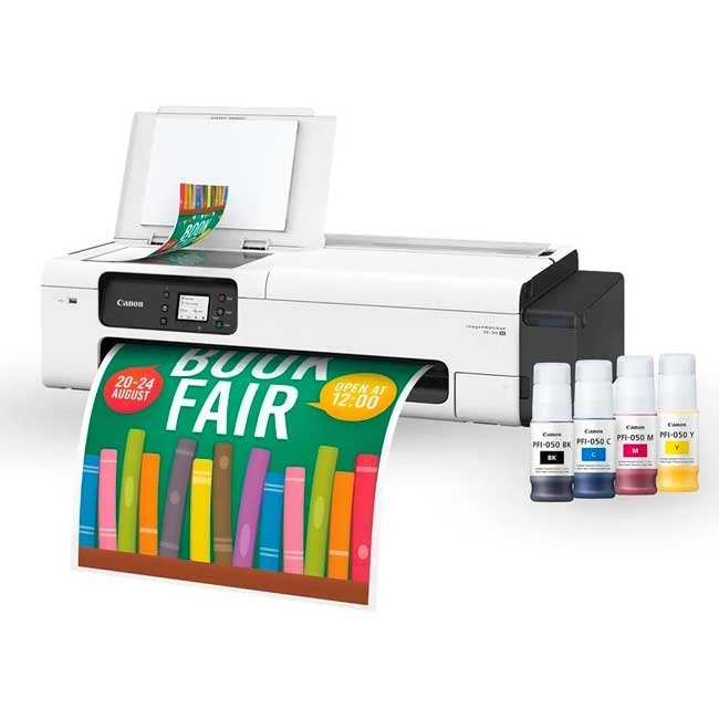 Plotter Canon imagePROGRAF TC-20 24" | Impresora de formato ancho con tinta pigmentada, Wi-Fi y alimentador automático
