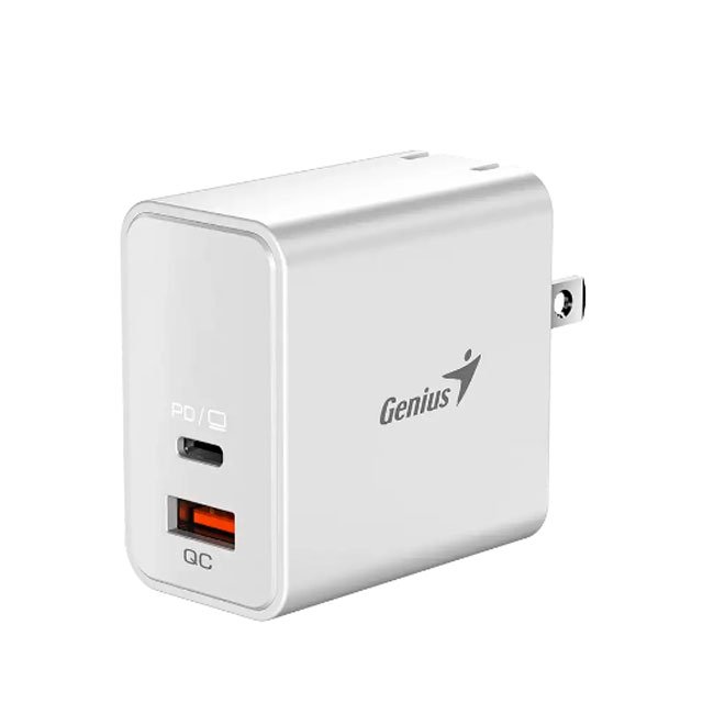 Cargador Genius PD-65AC | USB-C Power Delivery 65W para Carga Rápida