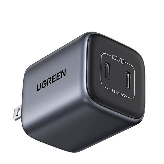 Cargador NEXODE CD294 45W – 2 USB-C, PPS GaN, Carga Rápida Compacta