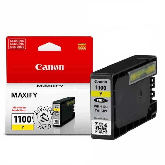 Tinta Canon PGI-1100 Yellow para MB2010 – Calidad y Durabilidad Garantizada