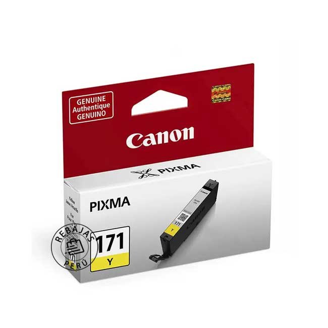 Tinta Canon CLI-171 Yellow original para impresoras Canon de alta calidad