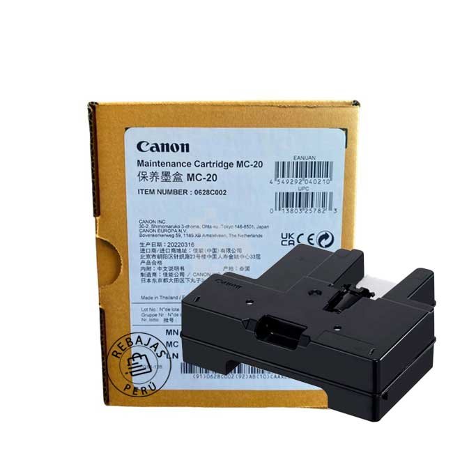 Cartucho Canon MC-20 de mantenimiento original para impresoras Canon