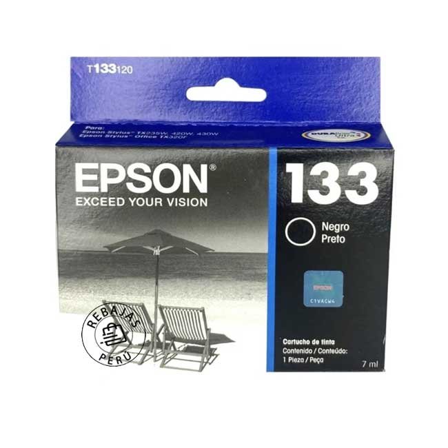 Tinta Epson T133120-AL Black Original | Alto rendimiento y calidad