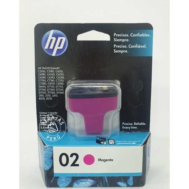 Tinta HP 02 Magenta Original C8772WL | Alta calidad y rendimiento