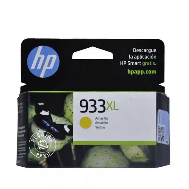 Tinta HP CN056AL 933XL Yellow Original de Alto Rendimiento 825 Páginas