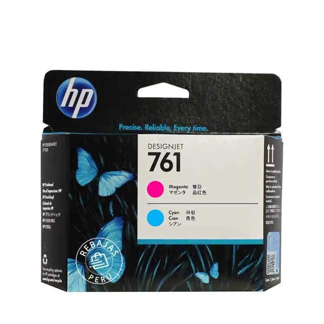 Cabezal HP 761 Magenta y Cyan original CH646A | Alta calidad y rendimiento