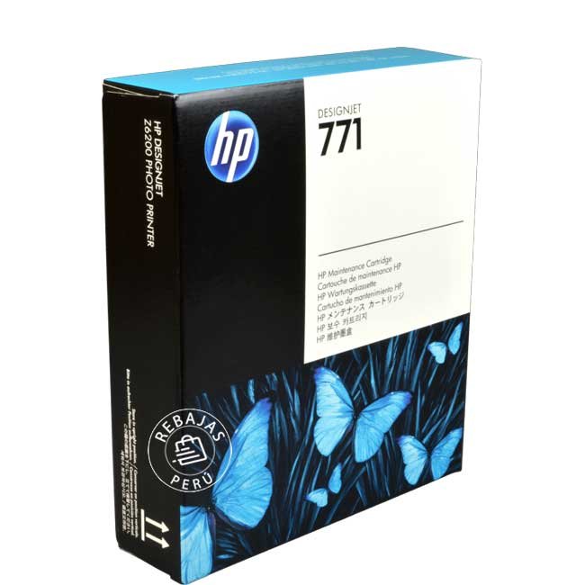 Cartucho de mantenimiento HP 771 original CH644A para plotters HP