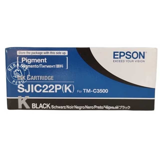 Tinta Epson C33S020577 Black Original para Impresoras ColorWorks C3500