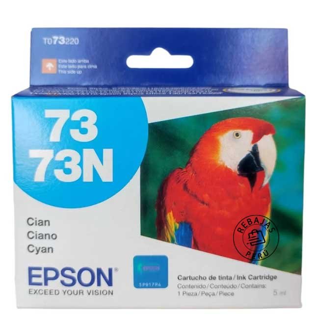 Tinta Epson T073220-AL Cyan original para impresoras C79 y CX3900