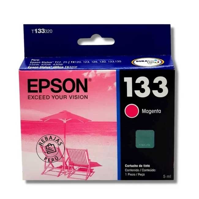 Tinta Epson T133320-AL Magenta Original | Alto rendimiento y calidad