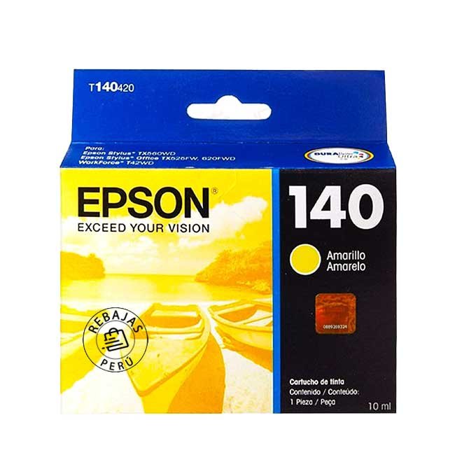 Tinta Epson T140420-AL Yellow Original para Impresora TX525FW
