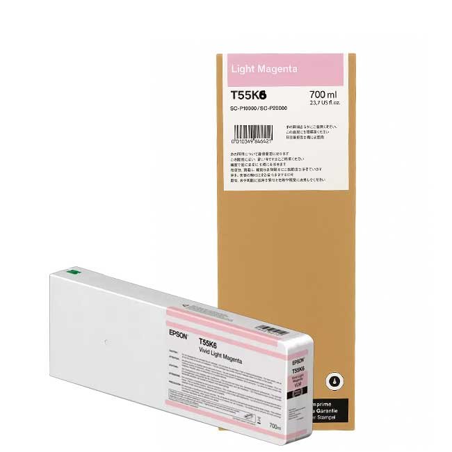 Tinta Epson T55K600 Light Magenta 700 ml Original para impresoras Pro