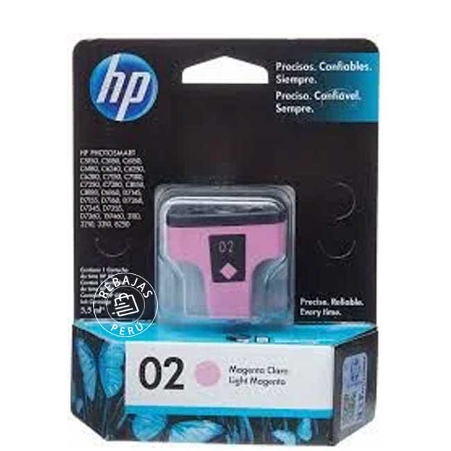 Tinta HP 02 Light Magenta Original C8775WL | Alta calidad y rendimiento