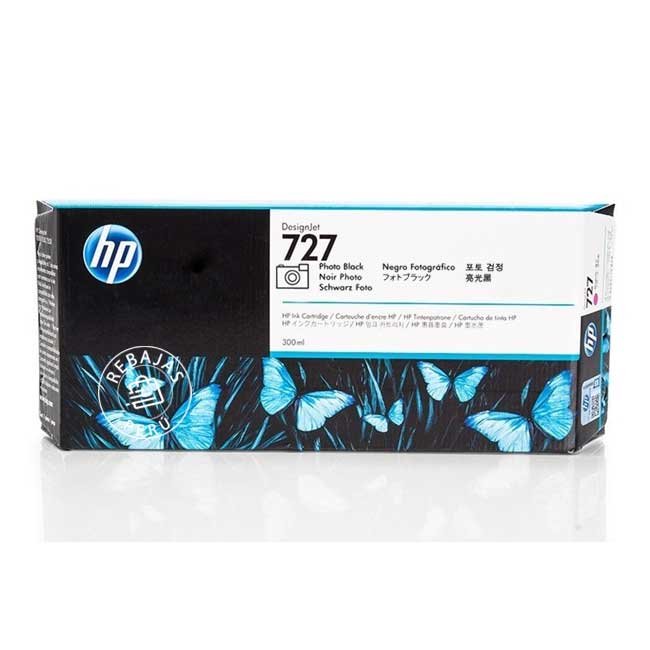 Tinta HP F9J79A 727 300ml Photo Black para impresoras HP con alta calidad