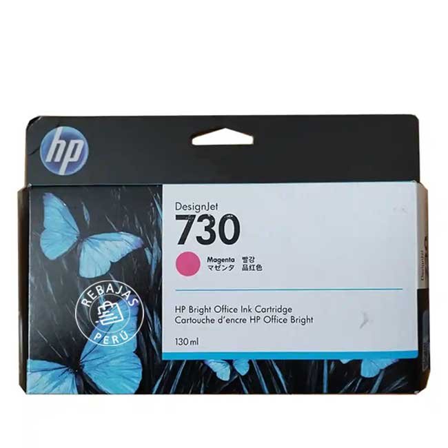 Tinta HP 730 130ml Magenta original P2V63A para plotter HP DesignJet