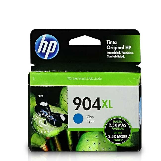 Tinta HP 904XL Cyan original T6M04AL Alta Capacidad para HP OfficeJet