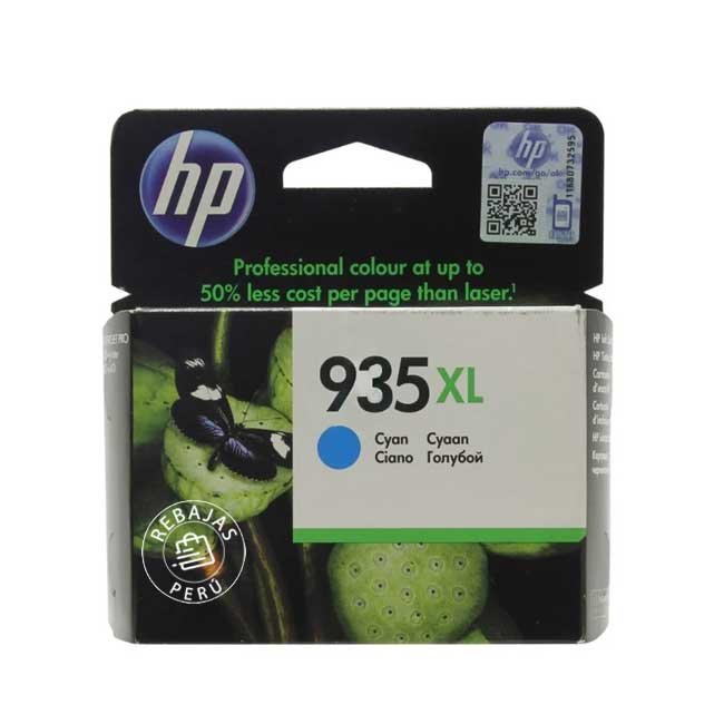Tinta HP 935XL Cyan Original C2P24AL para OfficeJet 6830/6230