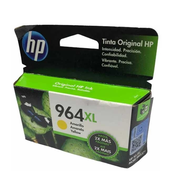 Tinta HP 3JA56AL (964XL) Amarillo para impresora 1,600 páginas calidad original