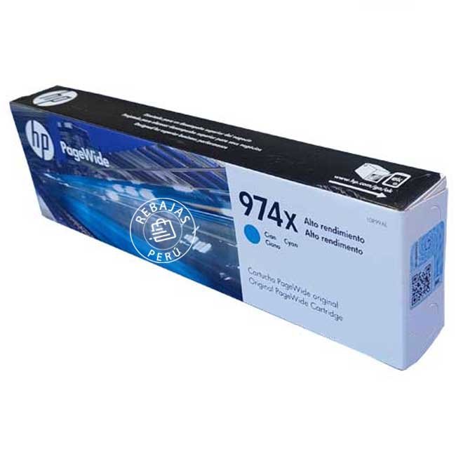 Tinta HP 974XL Cyan Original L0R99AL 7,000 páginas Alta Capacidad