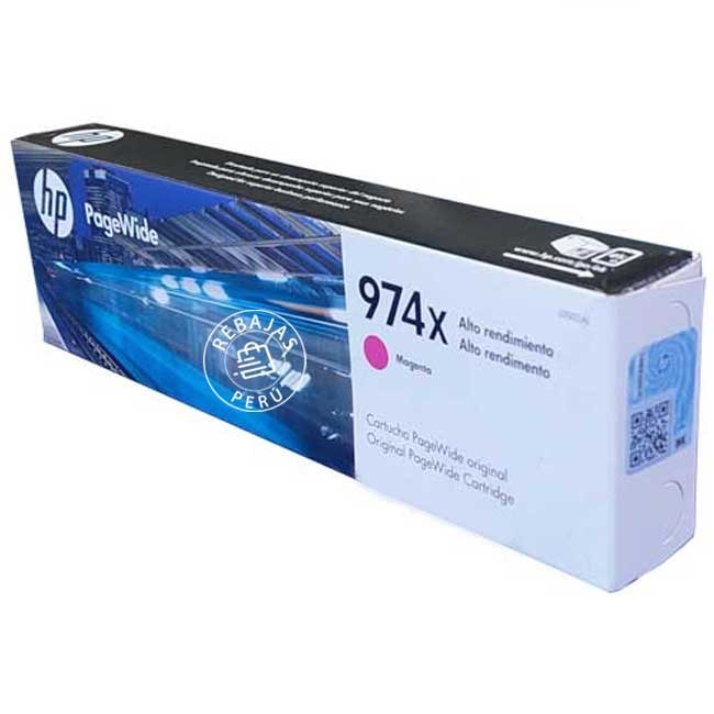 Tinta HP 974XL Magenta Original L0S02AL 7,000 páginas Alta Capacidad