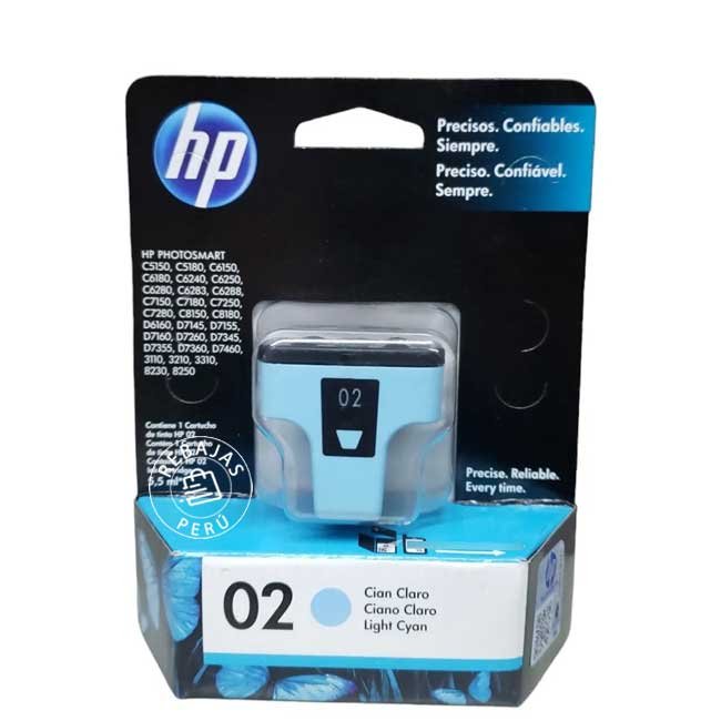 Tinta HP 02 Light Cyan Original C8774WL | Alta calidad y rendimiento