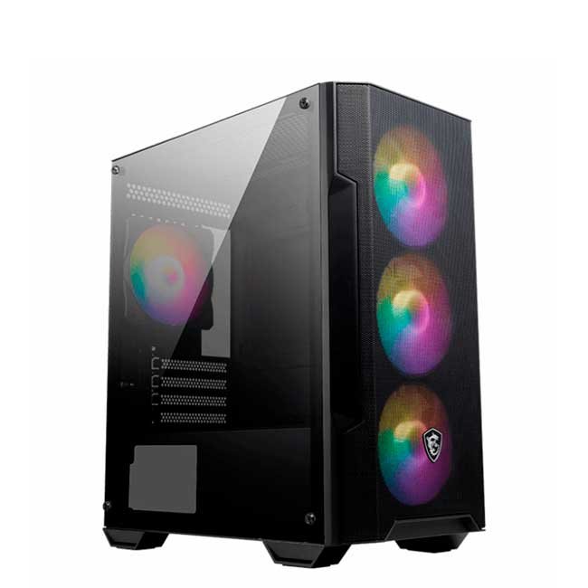 Case Gamer MSI MAG FORGE M100A Micro-ATX, Sin Fuente, 4 Ventiladores RGB, USB 3.2, Acrílico Transparente