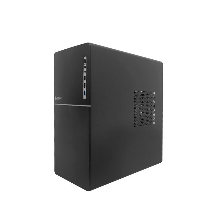 Case TEROS TE-1038S, Factor de forma ATX, 250 W, USB 3.0 / 2.0, audio, negro.