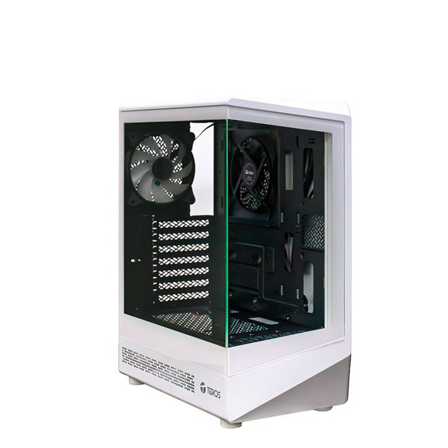 Case Gamer TEROS TE-1322G Mid Tower Blanco con Vidrio Templado, USB 3.0 y Ventilador ARGB