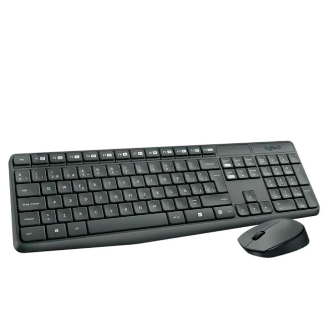 Combo Teclado y Mouse Inalámbrico Logitech MK345 920-007901 USB Negro
