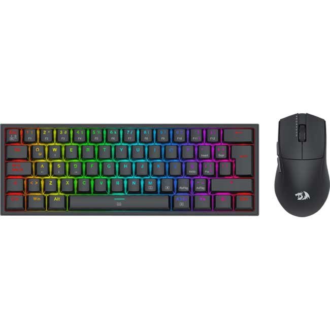 Combo Redragon S143 con Teclado Mecánico K617RGB Español + Mouse M724 12400 DPI RGB