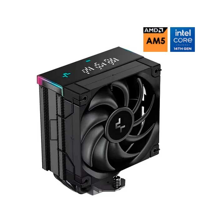 Cooler para Procesador DeepCool AK400 DIGITAL ARGB 126×97×156mm 695g 4 Heatpipes Intel AMD