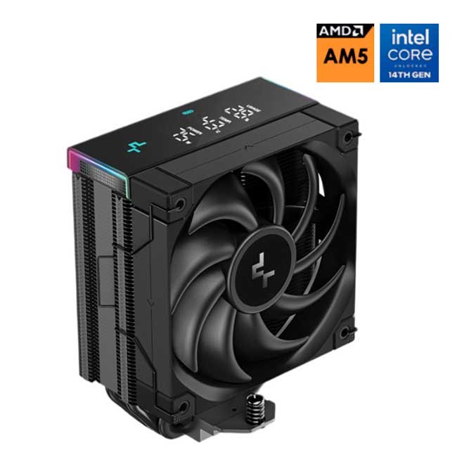 Cooler para Procesador DeepCool AK400 Digital Pro con Pantalla Multidatos y RGB – Intel LGA1851/1700 y AMD AM5/AM4