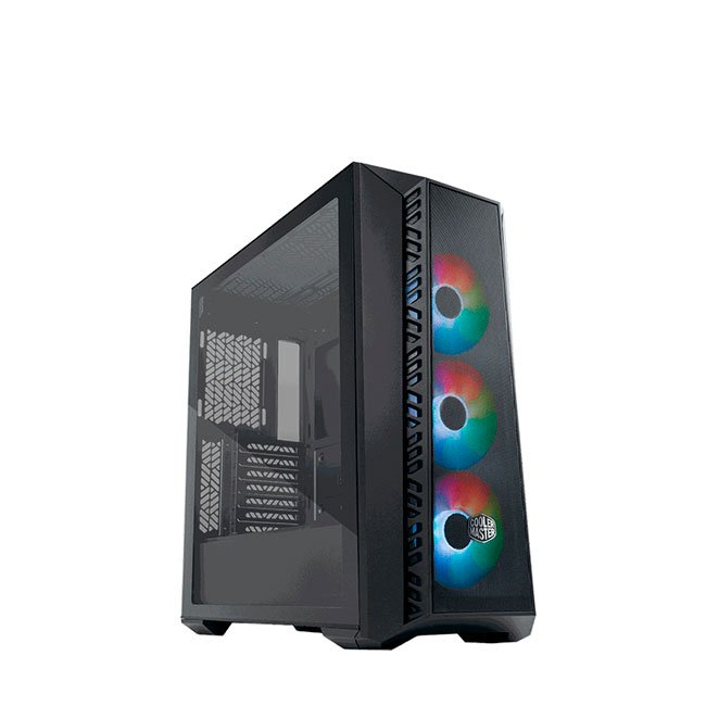 Case Cooler Master MasterBox 520 Mesh ARGB ATX – Gabinete Mid Tower con Vidrio Templado y 3 Ventiladores ARGB