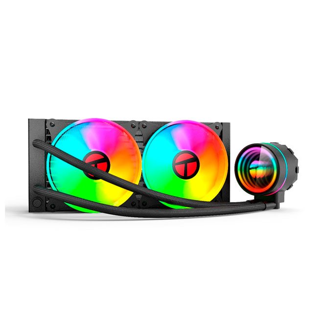 Cooler para procesador TEROS TE-8164N, Intel y AMD, TDP 265W Máx, 24 cm, líquida