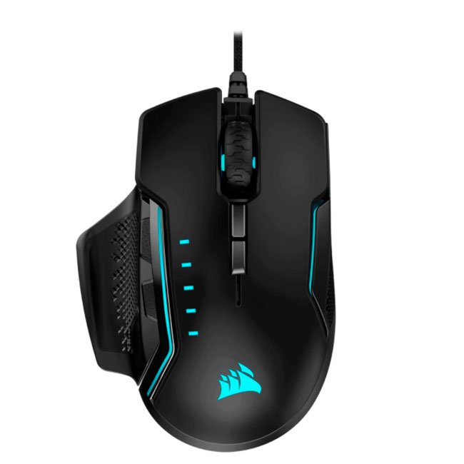 Mouse Gamer Corsair GLAIVE RGB PRO 18000 DPI RGB Negro CH-9302211-NA