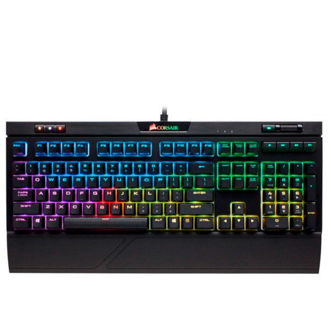 Teclado Mecánico Corsair STRAFE RGB MK.2 CHERRY MX Red SP con Retroiluminación RGB 