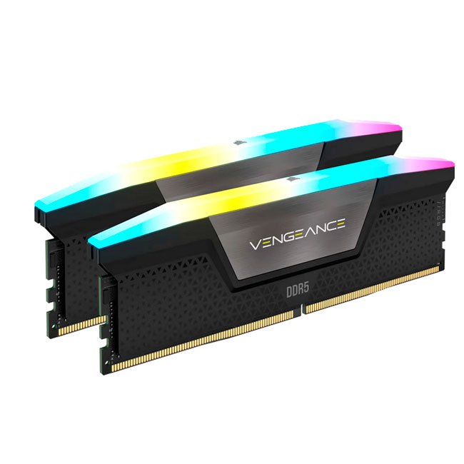 Memoria RAM Corsair Vengeance RGB DDR5 32GB (2x16GB) 6000MHz CL38 – Alto Rendimiento y RGB Personalizable