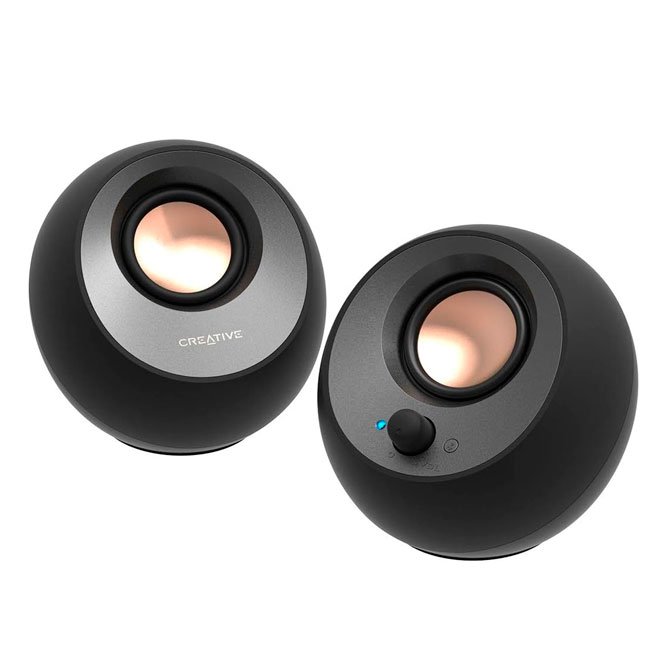Parlante Creative Pebble V3 – Altavoces Bluetooth 2.0 con 16W de Potencia para PC y Laptop