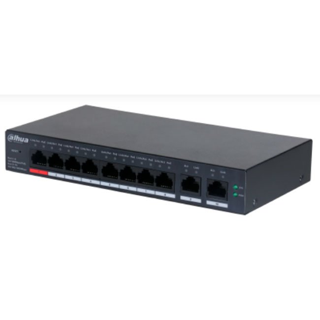 Switch Cloud DH-CS4010-8ET-110 – 10 Puertos con 8 PoE y Gestión Web/App