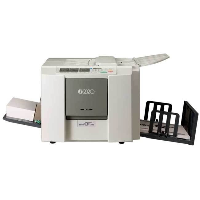 Impresora Duplicadora Digital RISO CV1200 B4 – Impresión Rápida 100 ppm, Conectividad USB y Alta Resolución 300 x 300 ppp