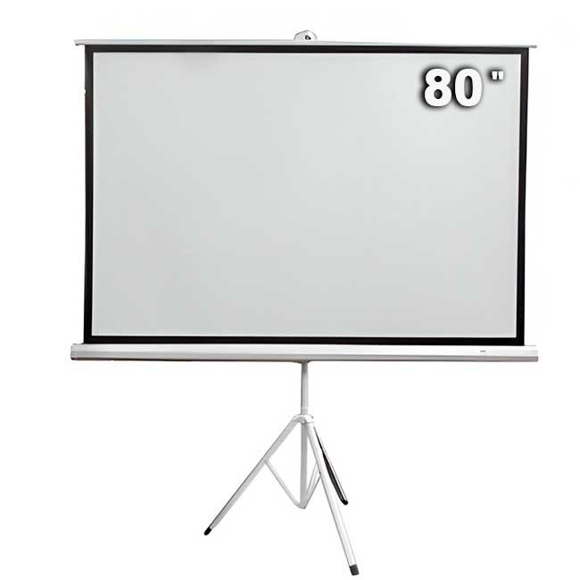 Ecran con Trípode TEROS TE-9063W 80 pulgadas 4:3 Blanco Mate Antirreflejo Portátil