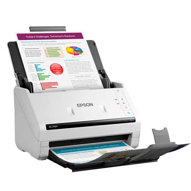 Escáner Epson DS-770 II Alta Velocidad, Escaneo Dúplex y ADF de 100 Hojas