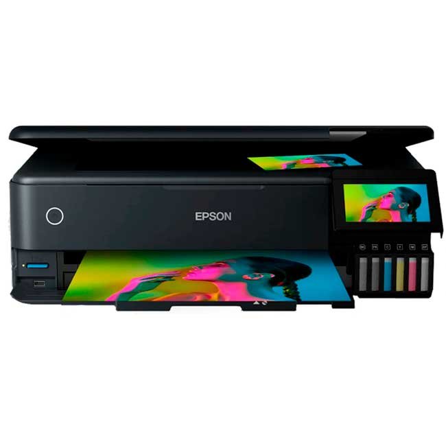 Multifuncional de Sistema de Inyección de Tinta Epson EcoTank L8180, Impresora, Copiadora y Escáner, Ethernet, Wi-Fi, USB, A3+, Cama Plana Tamaño Oficio.