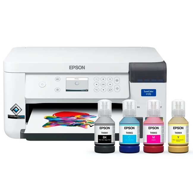 Impresora Epson SureColor F170 Sublimación – 1200×600 dpi, USB, Wi‑Fi, Ethernet, 150 hjas