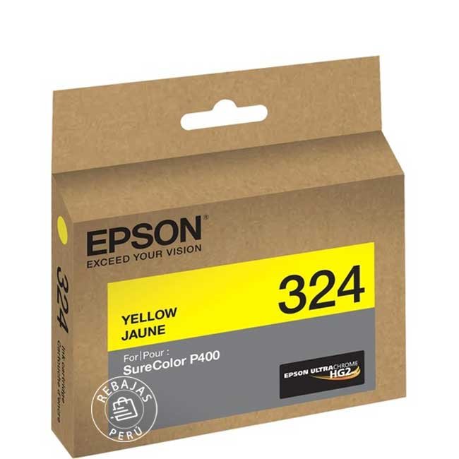 Tinta Epson T324420 UltraChrome Yellow original de alta calidad